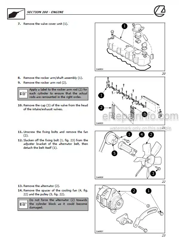 Photo 8 - Landini Legend Delta Six Training Repair Manual Tractor