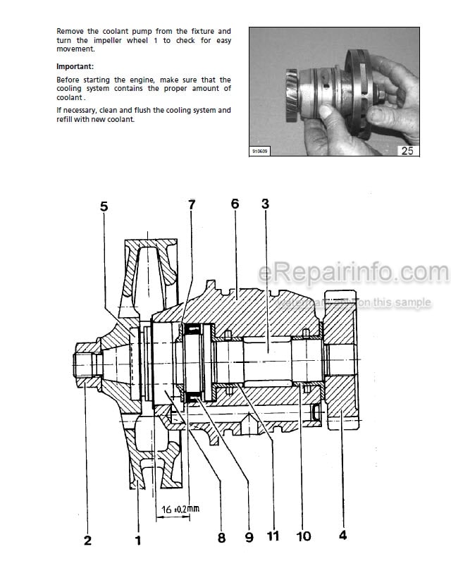 Photo 5 - Liebherr D904 D906 D914 D916 D924 D926 Workshop Manual Diesel Engine TM2223 TM1849