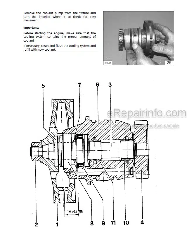 Photo 5 - Liebherr D904 D906 D914 D916 D924 D926 Workshop Manual Diesel Engine TM2223 TM1849