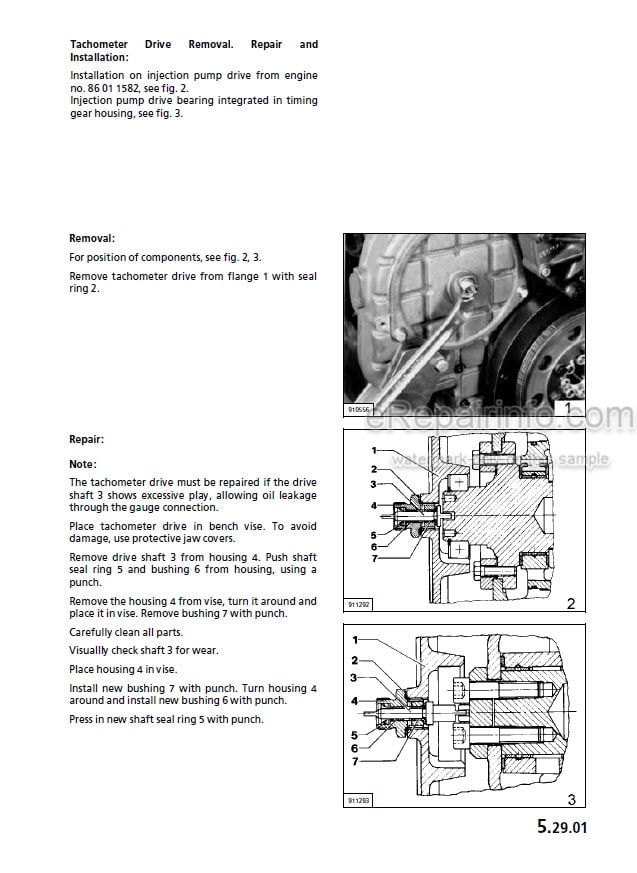 Photo 4 - Liebherr D904 D906 D914 D916 D924 D926 Workshop Manual Diesel Engine TM2223 TM1849