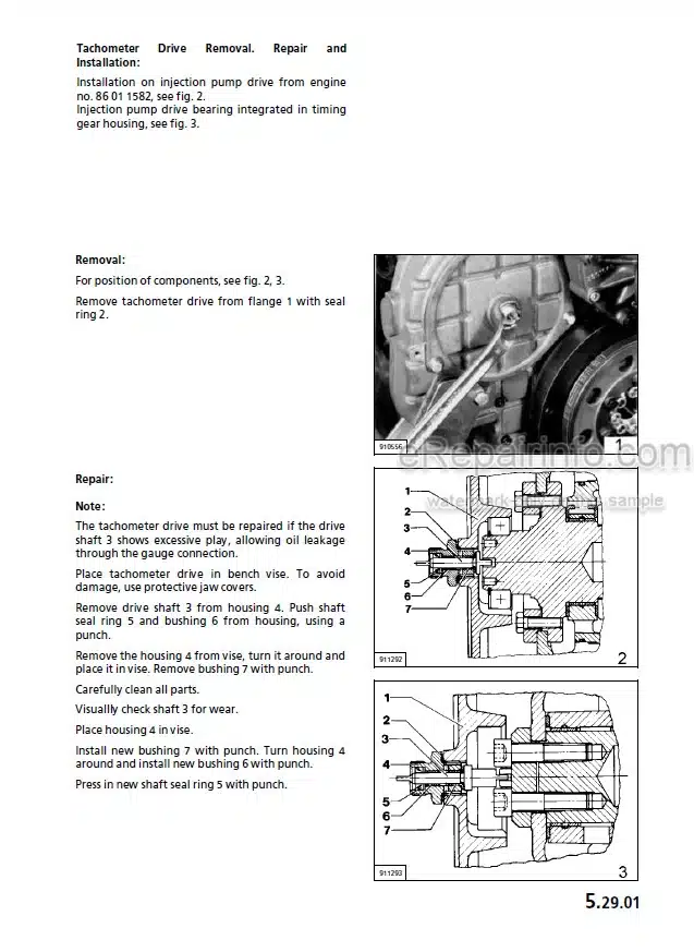 Photo 4 - Liebherr D904 D906 D914 D916 D924 D926 Workshop Manual Diesel Engine TM2223 TM1849