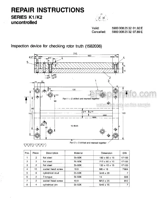 Photo 4 - Liebherr D9306 D9308 D9406 D9408 Workshop Manual Diesel Engine TM2224 TM1831