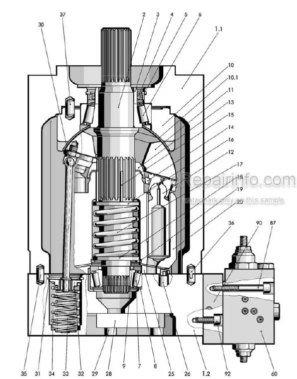 Photo 7 - Liebherr LR622 LR632 Series 2 Litronic Service Manual Crawler Loader TM1945