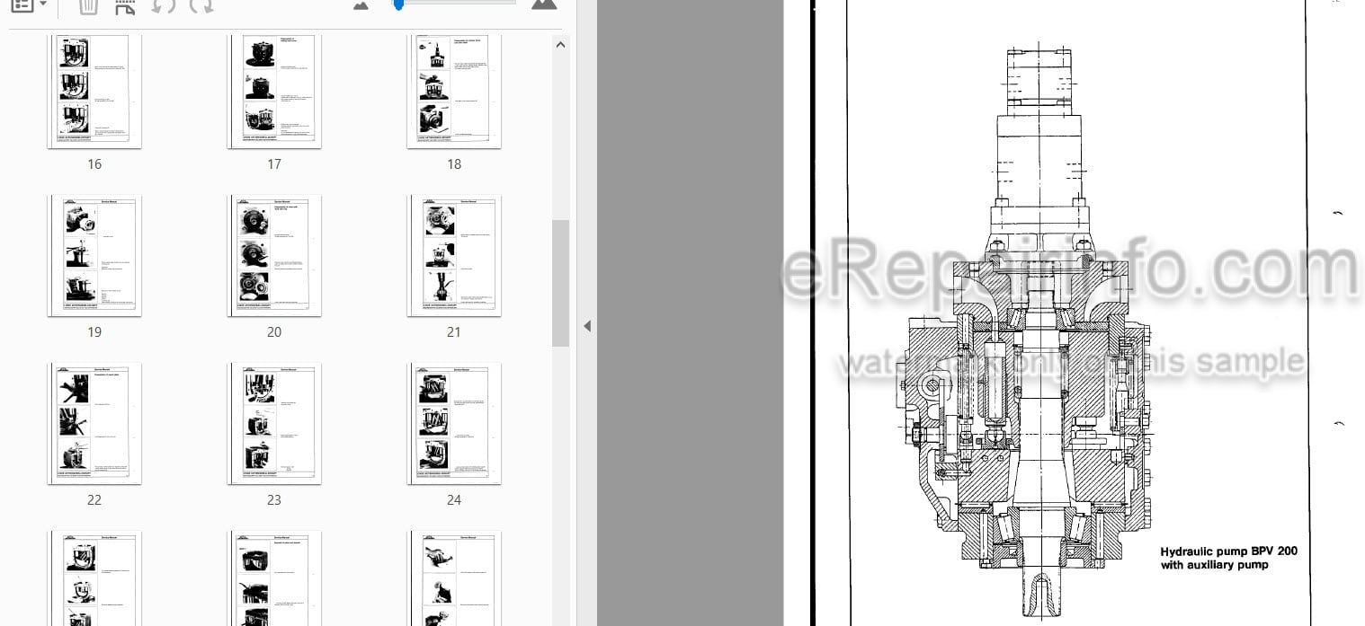 Photo 3 - Linde BPV200 Service Manual Variable Hydraulic Pump TM2210
