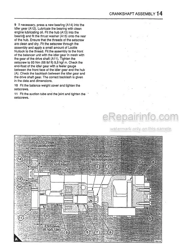 Photo 3 - Perkins Phaser 1000 Series Shop Manual Engine For Komatsu Forklift BEE06EZ-01