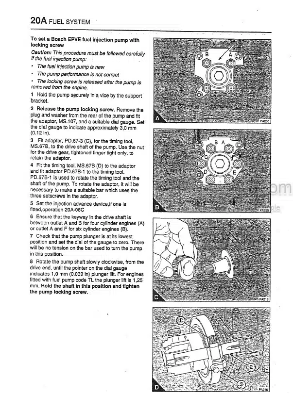 Photo 4 - Perkins Phaser 1000 Series Shop Manual Engine For Komatsu Forklift BEE06EZ-01