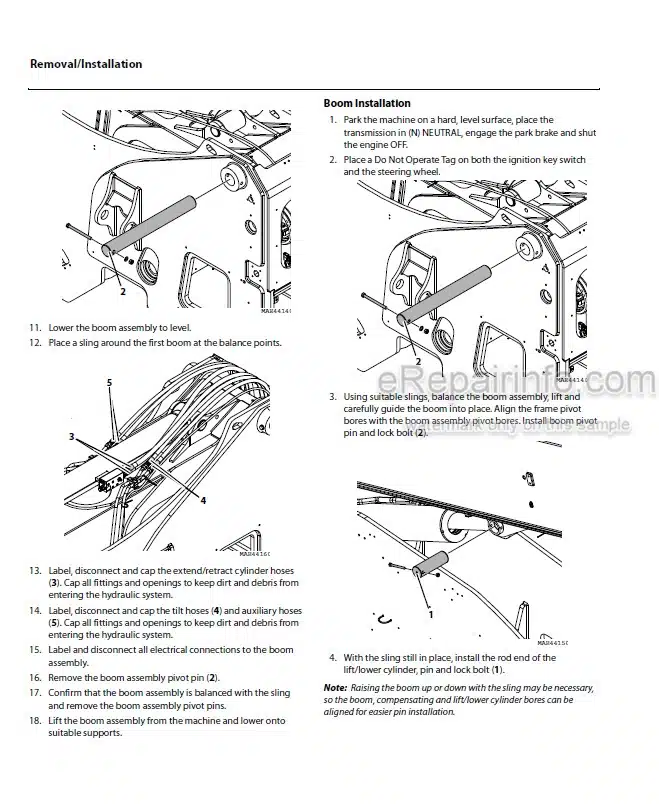 Photo 6 - JLG 1644 1732 7013H 8010H PVC 1911 2005 Service Manual Telehandler 31211378