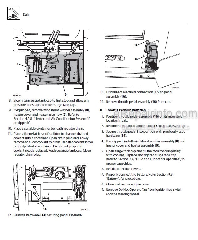 Photo 7 - JLG 1644 1732 7013H 8010H PVC 1911 2005 Service Manual Telehandler 31211378