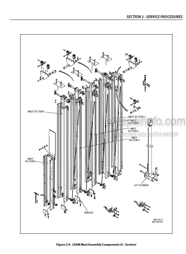 Photo 3 - JLG 25AM 30AM 38AM PVC2002 Service And Maintenance Manual Vertical Mast 31215808