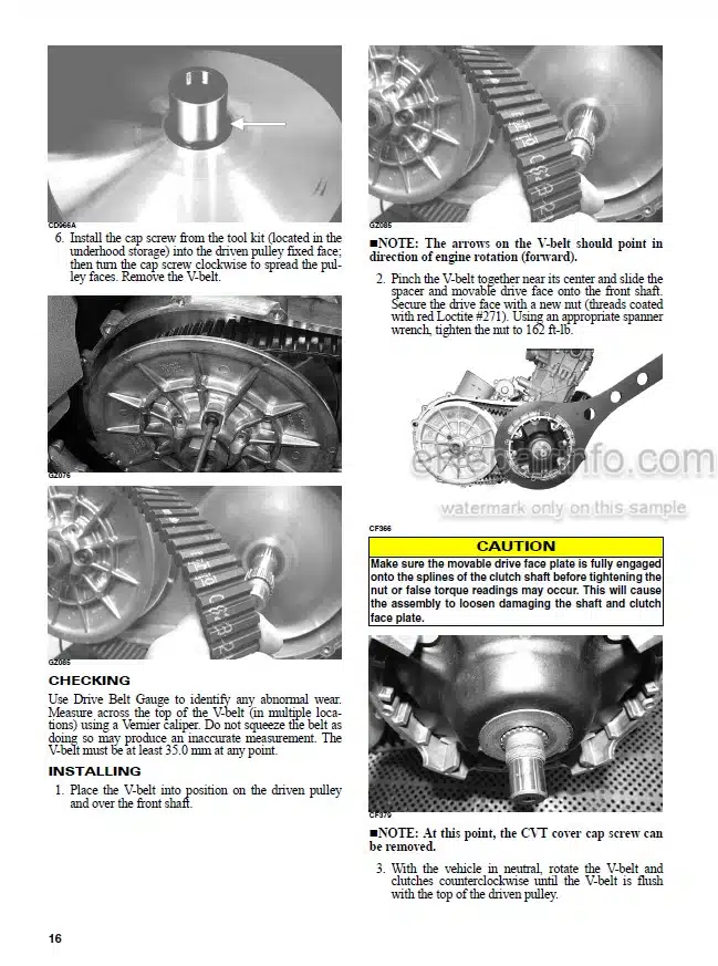 Photo 4 - JLG 315G Service Manual Utility Vehicle 31211295