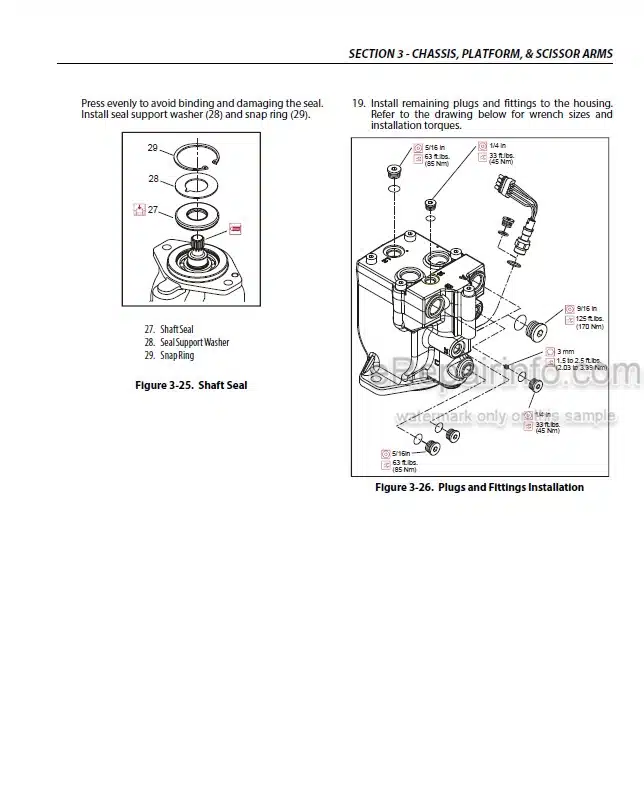 Photo 7 - JLG 260MRT PVC2004 Service And Maintenance Manual Scissor Lift 31217131