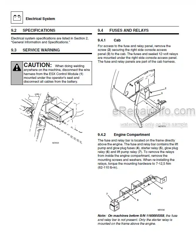 Photo 7 - JLG 832 925 PVC 1911 2005 Service Manual Telehandler 31211472