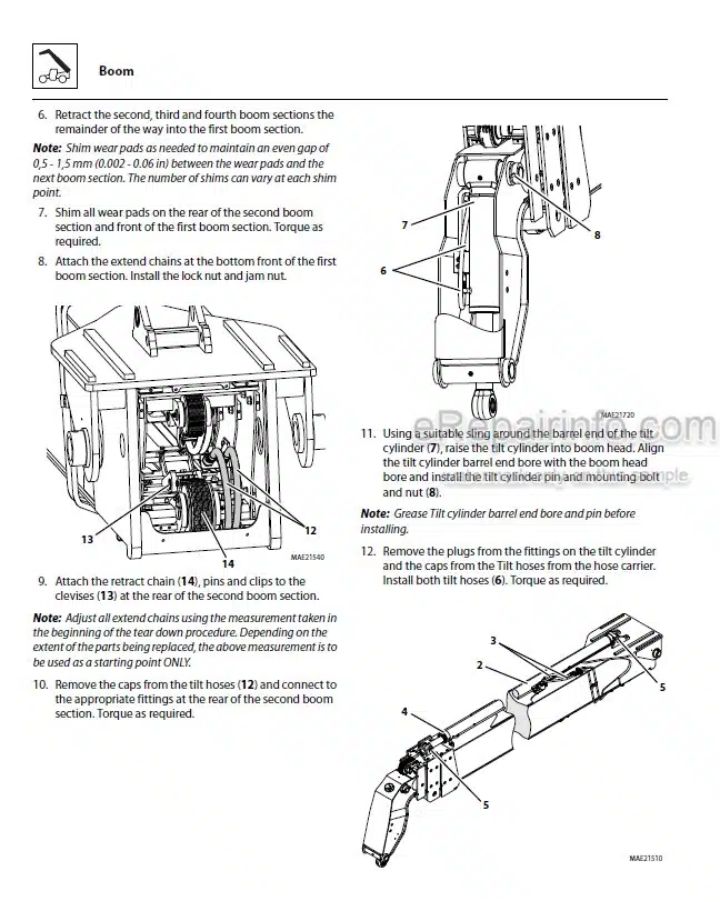 Photo 12 - JLG 3614RS 4017RS Service Manual Telehandler 31211333