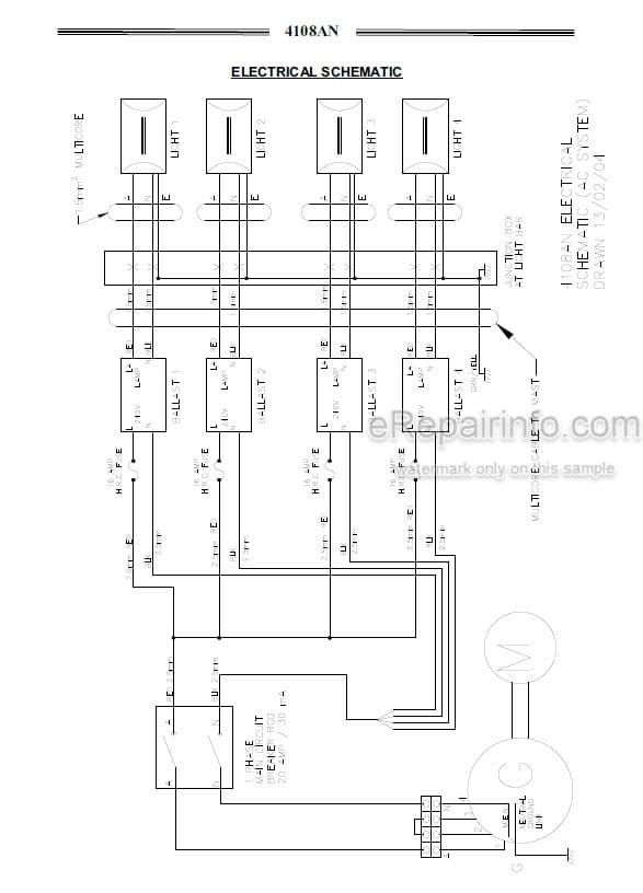 Photo 4 - JLG 4108AN Service And Maintenance Parts And Supplement Manual Lighting Tower 1734150