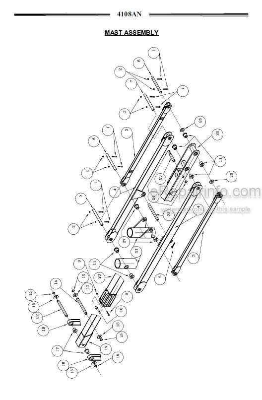 Photo 7 - JLG 615G Service Manual Utility Vehicle 31211298