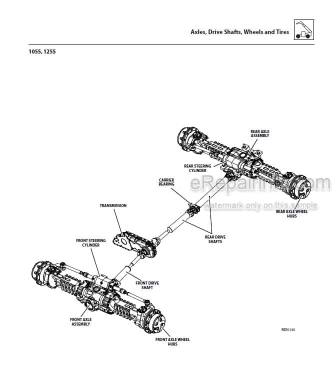 Photo 5 - JLG 642 742 943 1043 1055 1255 Service Manual Telehandler 31211033