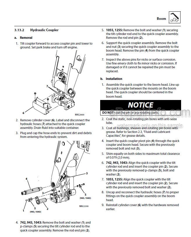 Photo 7 - JLG 742 943 1043 1055 1255 PVC 1911 2005 Service Manual Telehandler 31211369