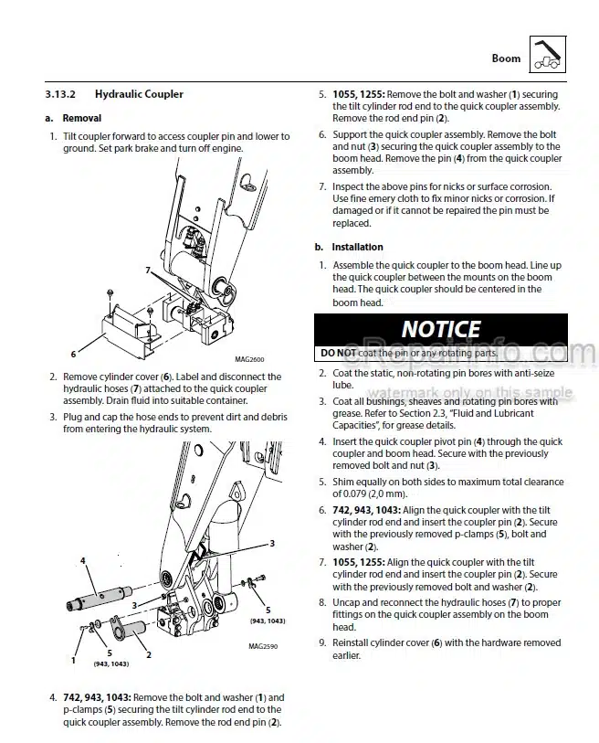 Photo 7 - JLG 642 742 943 1043 1055 1255 Service Manual Telehandler 31211033
