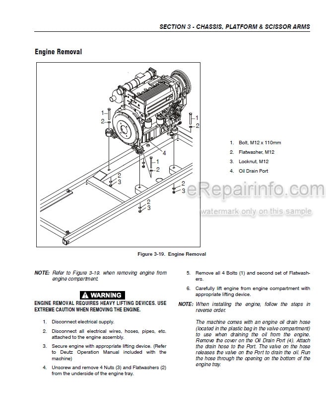 Photo 5 - JLG 80SL Service And Maintenance Manual Scissor Lift 3121325