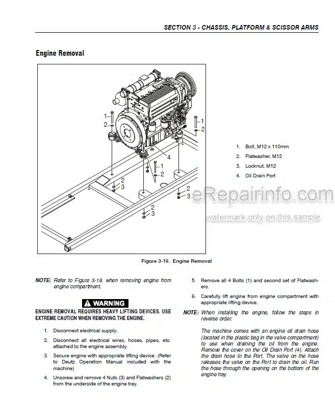 Photo 5 - JLG 80SL Service And Maintenance Manual Scissor Lift 3121325