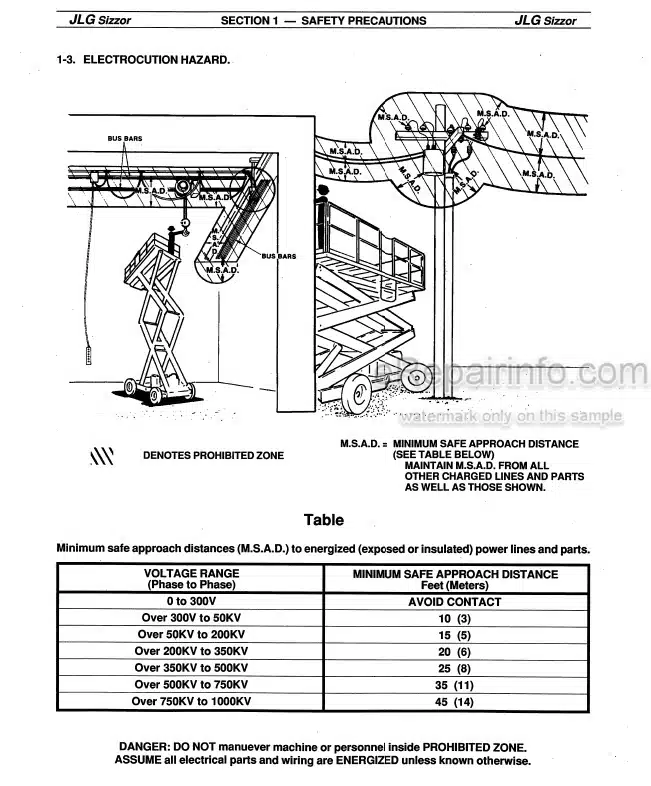 Photo 2 - JLG CM1432 To CM2558 Service Maintenance Operators Safety Manual Scissor Lift 3120587