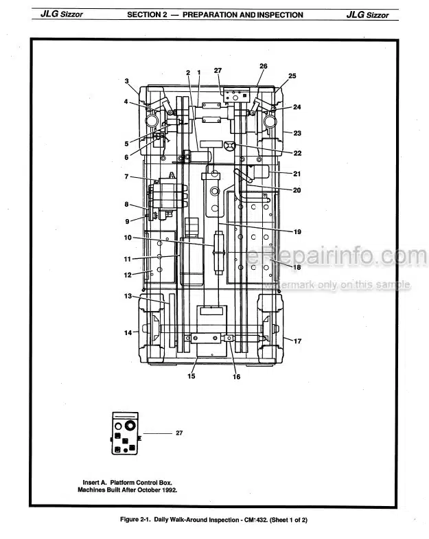 Photo 4 - JLG CM1432 To CM2558 Service Maintenance Operators Safety Manual Scissor Lift 3120587