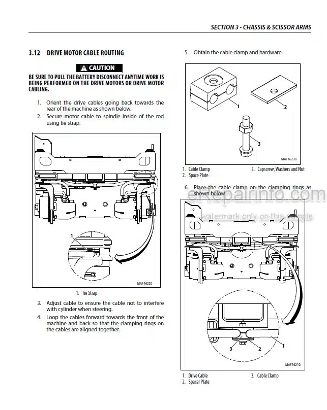 Photo 5 - JLG ES1330L ES1530L Service And Maintenance Manual Scissor Lift 3121794