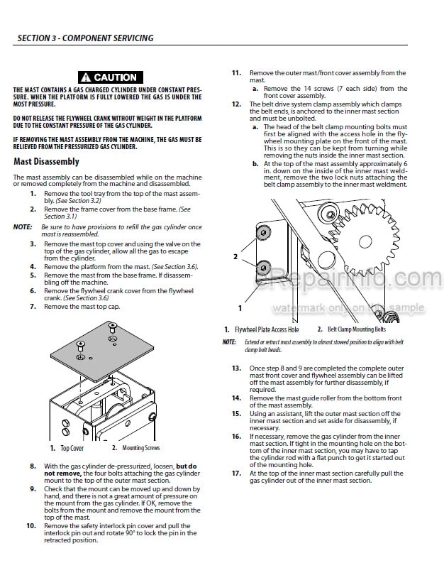 Photo 2 - JLG Ecolift 50 Ecolift 70 Service And Maintenance Manual Vertical Mast 31215861
