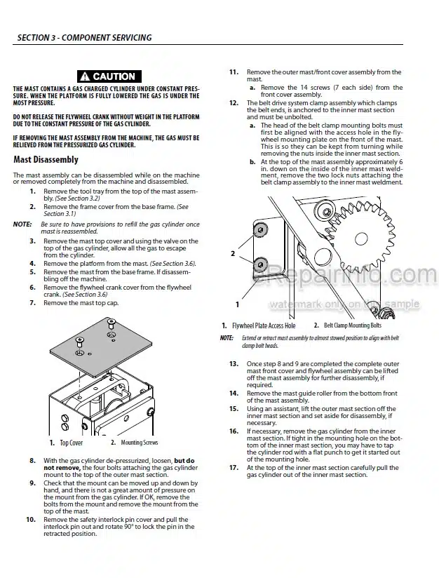 Photo 6 - JLG Ecolift 50 Ecolift 70 830P Service And Maintenance Manual Vertical Mast 3121741