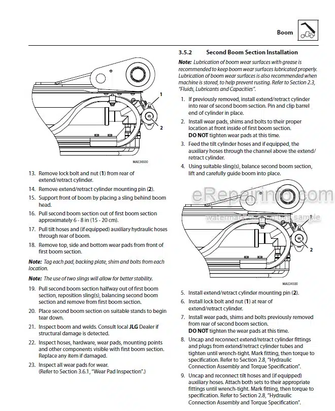 Photo 10 - JLG G5-18A Service Manual Telehandler 31211325