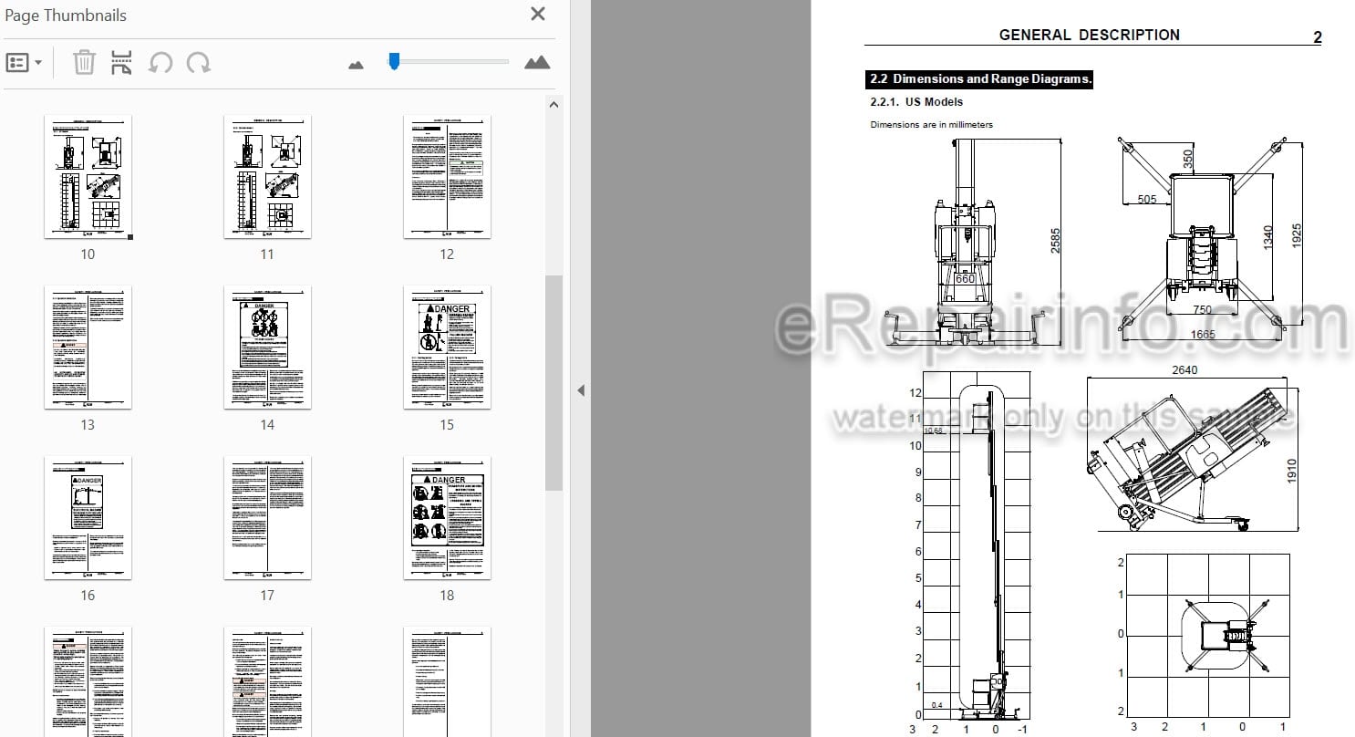Photo 3 - JLG Grove PM41DC PM41AC Operators And Safety Handbook Mast Boom Lift