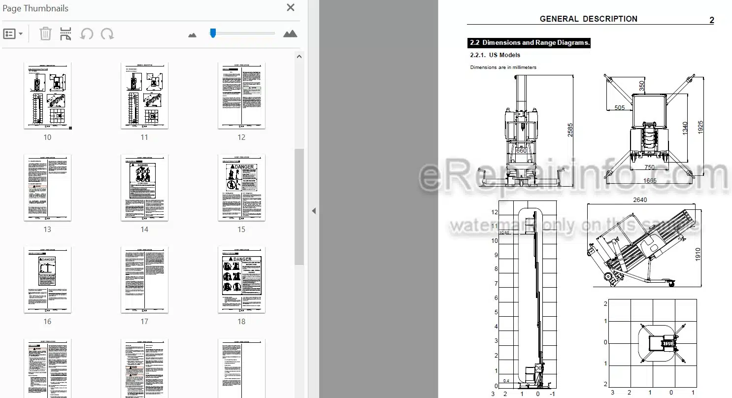 Photo 3 - JLG Grove PM41DC PM41AC Operators And Safety Handbook Mast Boom Lift