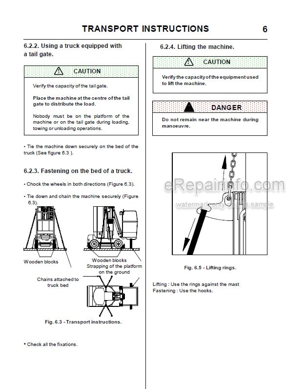 Photo 5 - JLG Grove Toucan T1100A T1100C Operators And Safety Handbook Mast Boom Lift MA0142-03 ENG