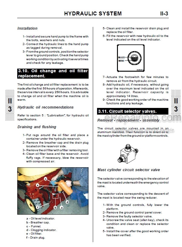 Photo 4 - JLG Grove Toucan 900 Service Manual Mast Boom Lift MA0052-01