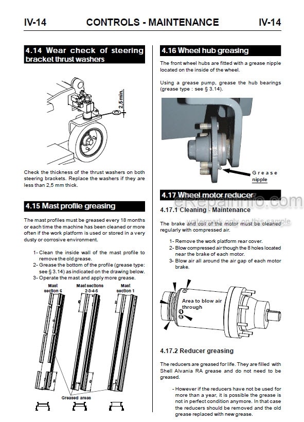 Photo 3 - JLG Grove Toucan Junior 8 Service Manual Mast Boom Lift MA0256-00