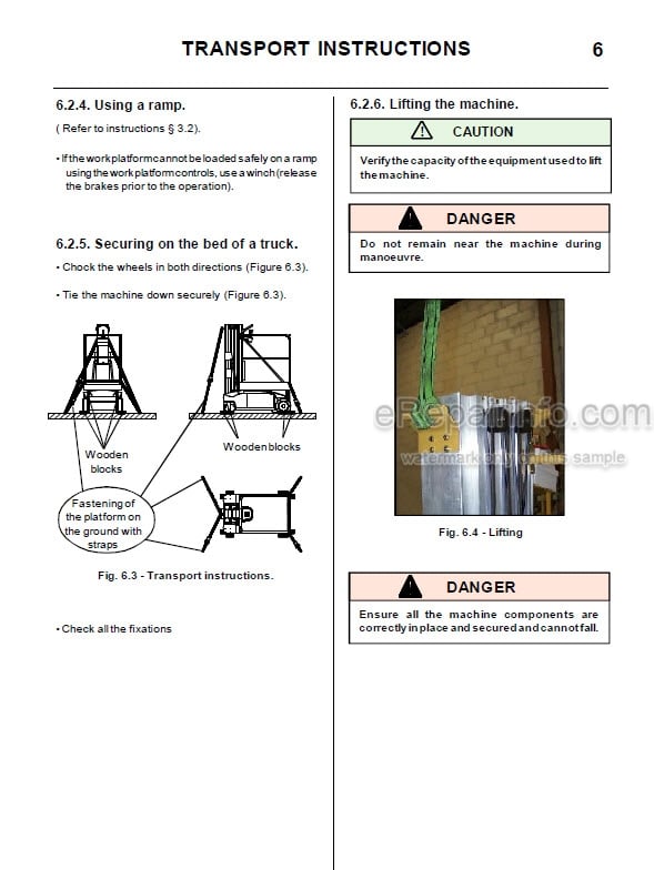 Photo 6 - JLG Grove Toucan T1100A T1100C Operators And Safety Handbook Mast Boom Lift MA0142-03 ENG
