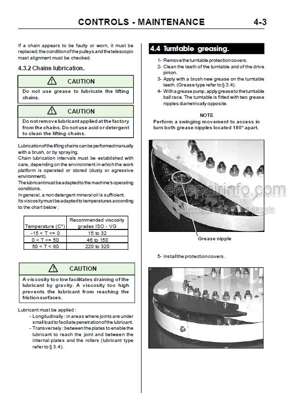 Photo 5 - JLG Grove VM2639E Service Manual Mast Boom Lift MA0179-00 USA Model