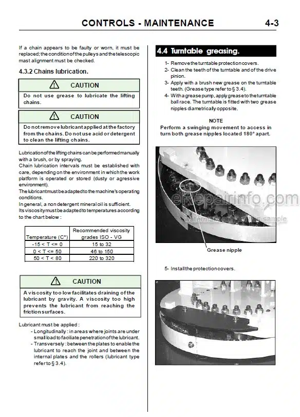 Photo 5 - JLG Grove VM2639E Service Manual Mast Boom Lift MA0179-00 USA Model