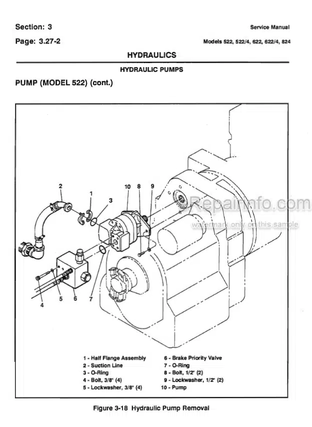 Photo 1 - JLG Lull 522 522-4 622 622-4 824 Service And Maintenance Manual Telehandler 10709972