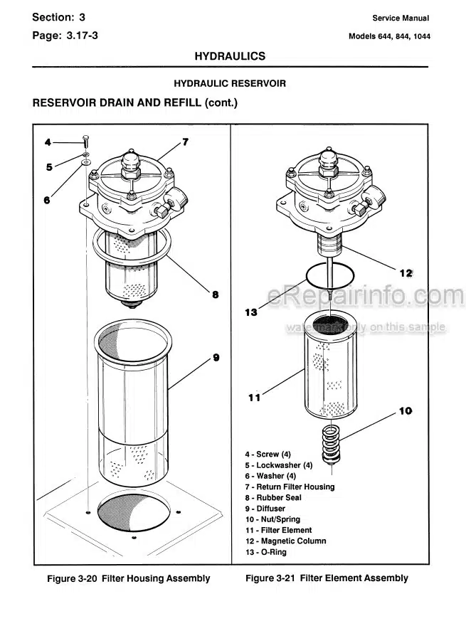 Photo 2 - JLG Lull 644 844 1044 Service And Maintenance Manual Telehandler 10709970