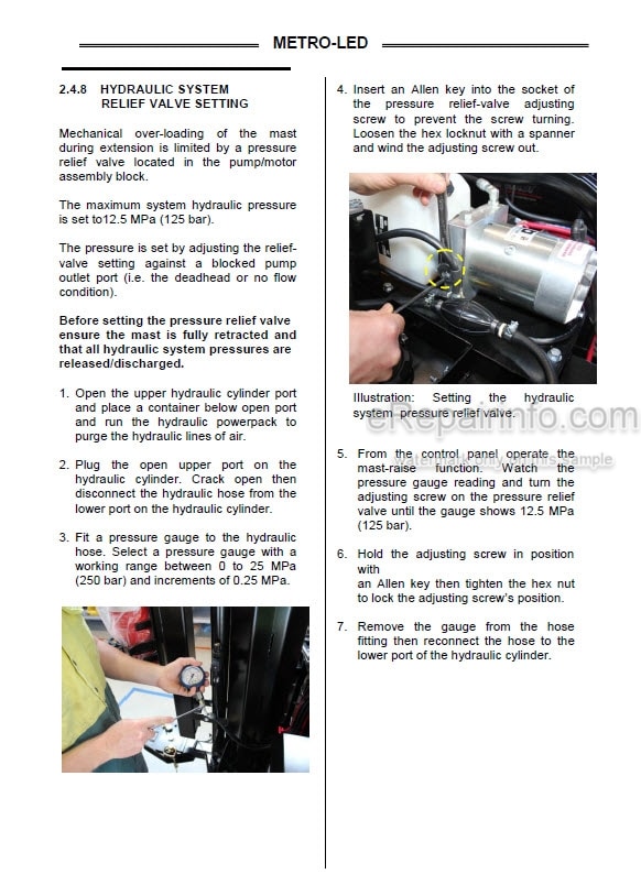 Photo 2 - JLG Metro-LED Service And Maintenance Manual Lighting Tower 1001206597