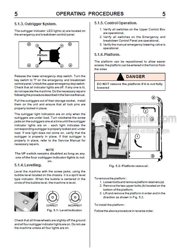 Photo 5 - JLG P20AC To P40DC Operators And Safety Handbook Mast Boom Lift