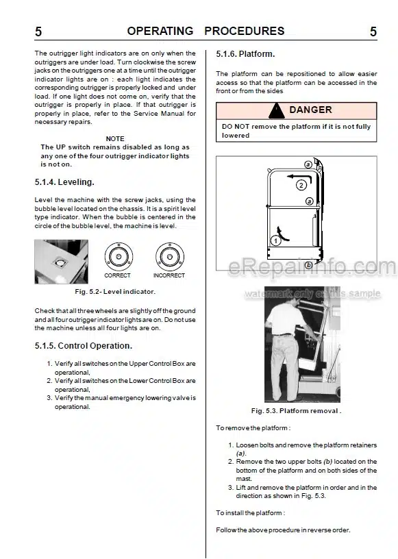 Photo 6 - JLG P20AC To P40DC Operators And Safety Handbook Mast Boom Lift MA0190-05 Japanese Models