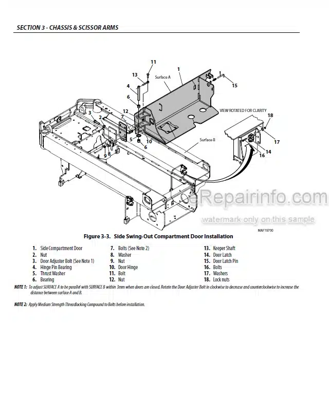 Photo 4 - JLG R1532I R1932I R1932 PVC2004 Service And Maintenance Manual Scissor Lift 31217141