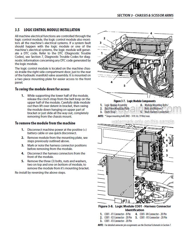 Photo 5 - JLG R1532I R1932I R1932 PVC2004 Service And Maintenance Manual Scissor Lift 31217141