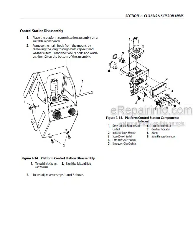 Photo 6 - JLG 615G Service Manual Utility Vehicle 31211298