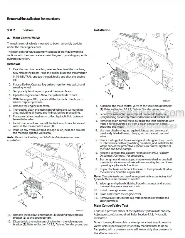 Photo 2 - JLG Skytrak 3013 PVC 1911 Service Manual Telehandler 31211477