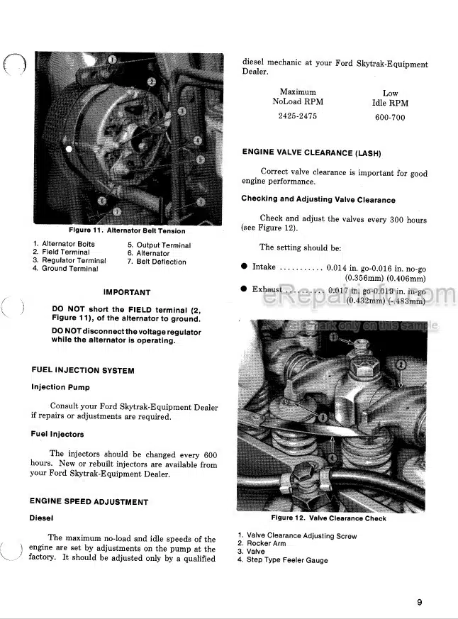 Photo 3 - JLG Skytrak 5030 6034 Maintenance Manual Telehandler 8990090