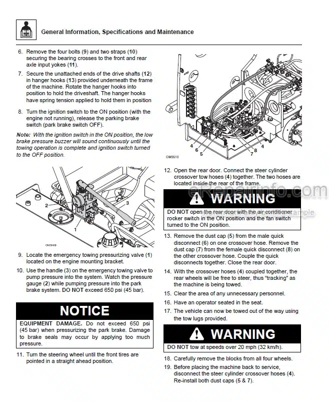 Photo 2 - JLG T56-A-14 To T56-A-427 Technical Manual Engine Installation And Remove Vehicle 31200421