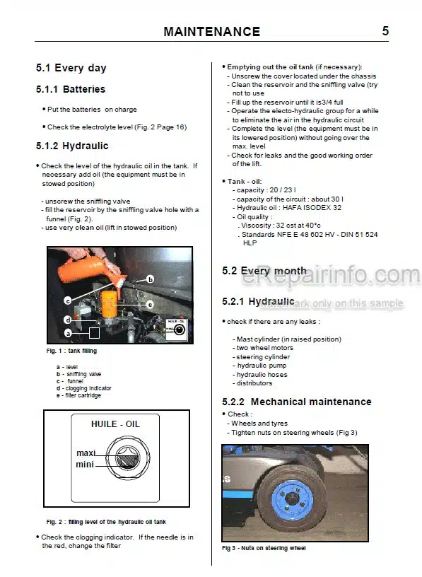 Photo 9 - JLG Toucan 860 1100 Operating Manual Mast Boom Lift